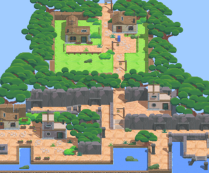 fantasy village pixel-art sheet