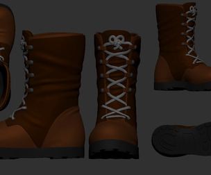 Boot Stylized high poly