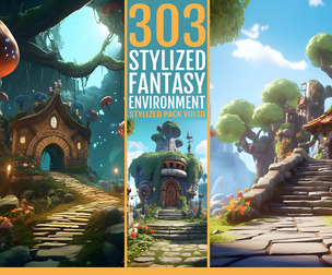 303 Stylized fantasy Environment