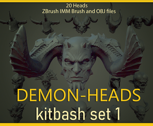 Demon Kitbash Heads VOL. 1