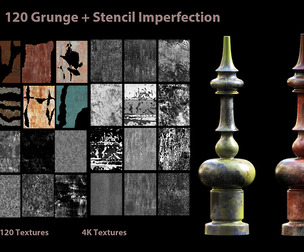 120 Grunge + Stencil Imperfection