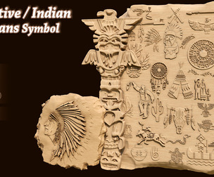 860 Native / Indian americans symbol(Alpha)