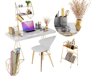 Golden Workplace Set 01