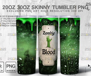 20oz Spooky Potion Skinny Tumbler Design