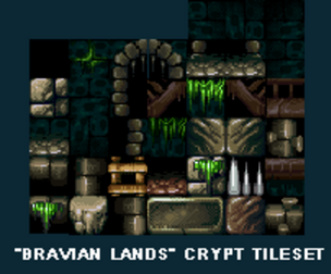 "Bravian lands" crypt Free 24x24 Tileset