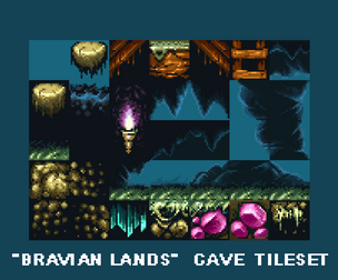 "Bravian lands" cave Free 24x24 Tileset