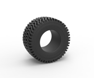 Tractor tire 16 Scale 1:25