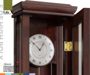 classical wooden wall clock