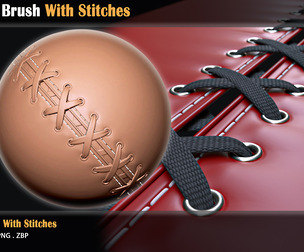 50 Seam Brush With Stitches