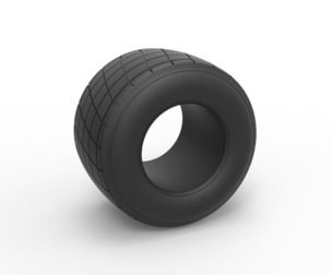 Dirt Sprint racing tire 24 Scale 1:25