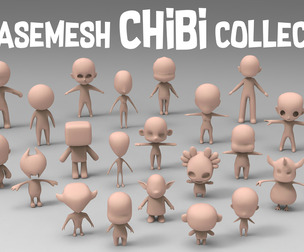 25 Basemesh chibi collection