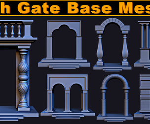 Arch Gate Base Mesh Vol 2