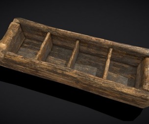 Medieval Wooden Food Separator