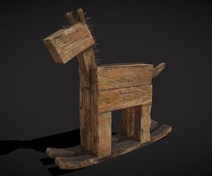 Medieval Horse Sled