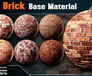 10 Brick Base Material - vol.01