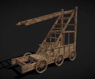 Medieval Wooden Escalad