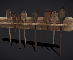 Wooden Long Spoon Holder