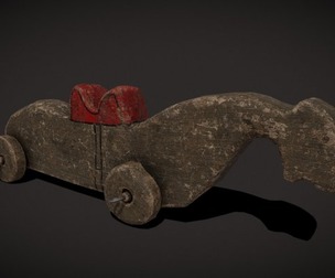 Medieval Wheeled Horse Toy
