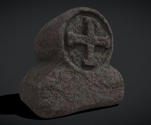 Short Cross Headstone