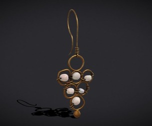 Pearl Loop Drop Earrings