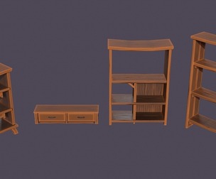 Stylized Medieval Cupboards Pack