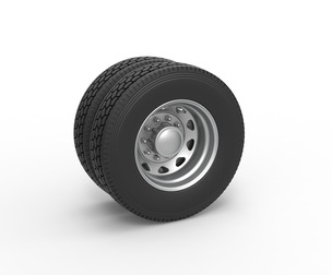 10 Triangular Hole Rear double wheel 1:25