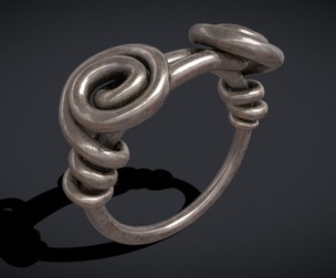 Wire Spiral Silver Ring