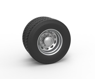 10 Triangular Hole Rear double wheel V2 Scale 1:25