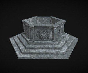 Baroque Style Garden Basin