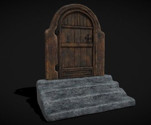Rustic Hearth Door