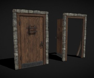 Medieval Speak Easy Door