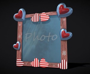 Valentines Hearts Picture Frame