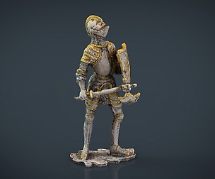 Medieval Knight Statue 1
