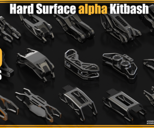 Sci-Fi Hard Surface "Alpha" KITBASH 300 DETAILS