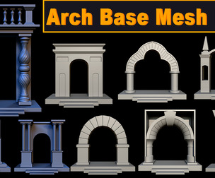 35 Arch Base Mesh Pack