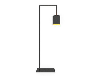 3D Black Floor Lamp 3D model