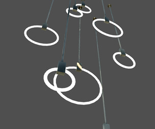 ceiling modern chandelier circle