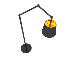 3D Floor Lamp Model