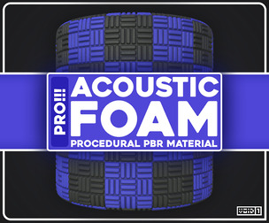 Acoustic Foam PRO - Procedural PBR Material