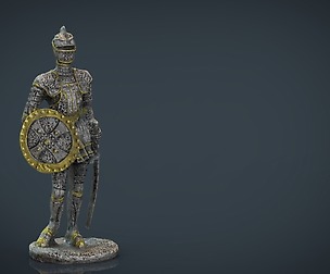Medieval Knight Statue 2