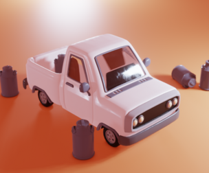 lowpoly pickup