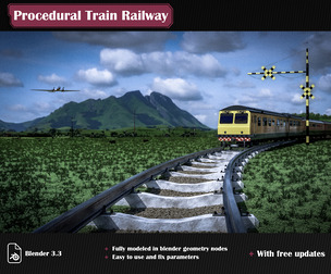Procedural Train Railway Track