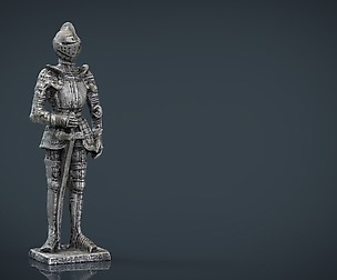 Medieval Knight Statue 3