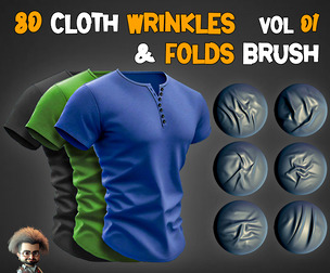 80 Cloth Wrinkless & Folds Brush - Vol 01