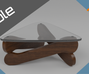 Table with glass