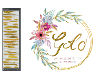 Gold Illustrator Brushes