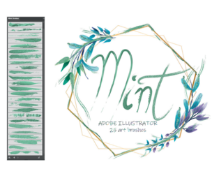 Mint Illustrator Brushes
