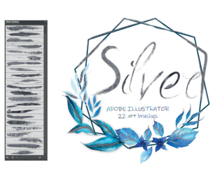 Silver Illustrator Brushes
