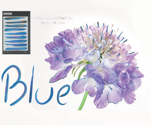 Blue Illustrator Brushes