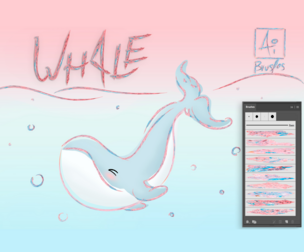 Whale Illustrator Brushes
